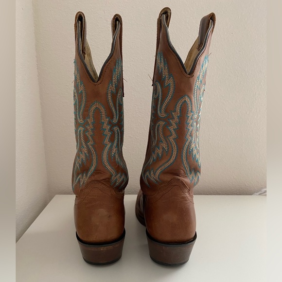Genuine Leather Nocona Cowboy boots bluebonnet - Picture 10 of 13